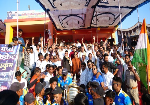 राहतगढ़ क्रिकेट महाकुंभ के सूत्रधार बने आकाश सिंह राजपूत, युवाओं की ताकत से रचा इतिहास, सरदार पटेल स्टेडियम में उमड़ा जनसैलाब