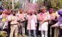 बरेली पुलिस लाइन में पुलिस ने धूमधाम से मनाई होली