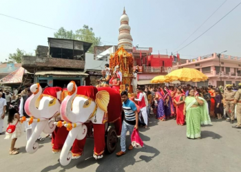 महमूदाबाद में जैन समाज के द्वारा मनाई गई भव्य महावीर जयंती