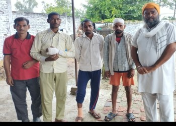 जवाहरपुर चीनी मिल प्रबंध तंत्र द्वारा हादसे में घायल पीड़ितों के साथ किया जा रहा अन्याय