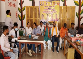 भाजपा द्वारा मंडल रामपुर मथुरा में आयोजित किया गया निशुल्क स्वास्थ शिविर 
