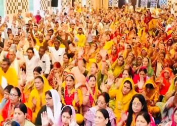 सेवता विधायक ज्ञान तिवारी रामेश्वरम धाम में बजा रहे धर्म का डंका -
