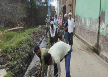 ग्राम पंचायत चितावली में विशेष सफाई अभियान के द्वारा सफाई कार्य किया गया