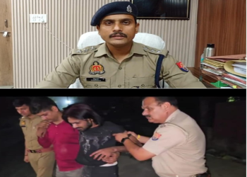पुलिस मुठभेड़ में घायल अवस्था में एक लुटेरा गिरफ्तार