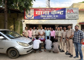सागर केंट पुलिस की बड़ी कार्यवाही हथियार के साथ आरोपियों को पकड़ा भेजा जेल
