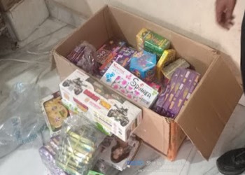 तीन लाख रुपए से अधिक के पटाखे जब्त, पुलिस कार्रवाई जारी