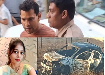 डॉक्टर के घर गढ़ाकोटा सर्चिंग करने पहुंची सानौधा पुलिस, सागर के चनाटोरिया टोल के पास कार में जल कर हुई थी पत्नी की मौत