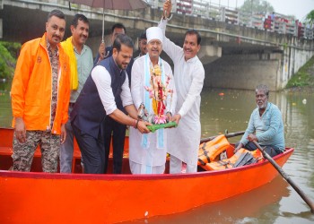 अनंत चतुर्दशी पर विधायक शैलेंद्र कुमार जैन ने गणेश विसर्जन स्थलों का किया निरीक्षण
